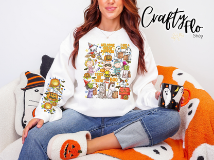 Great Pumpkin Sweatshirt with Sleeve design | Autumn sweatshirt| fall apparel