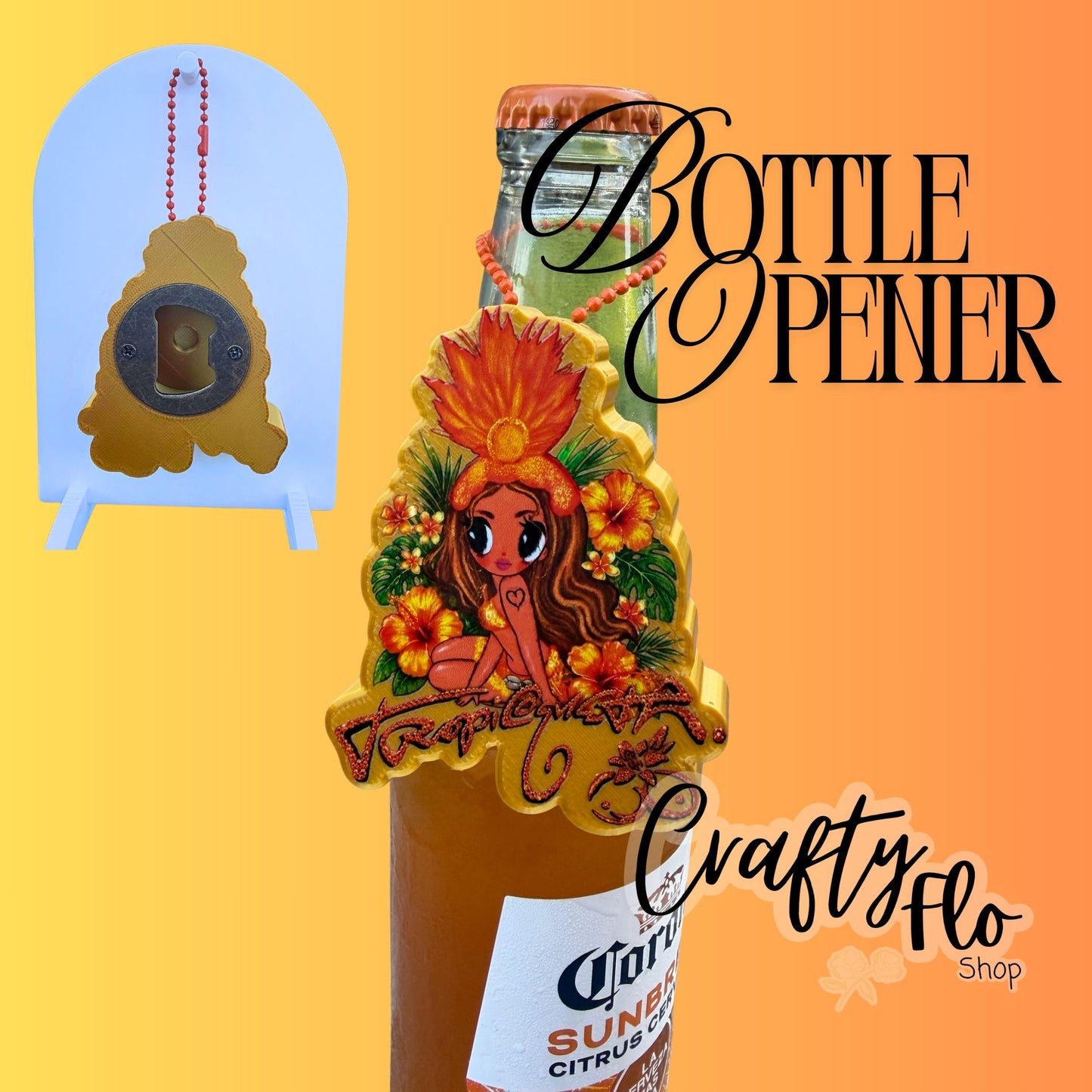 Tropicoqueta Inspred 3D Printed Bottle opener