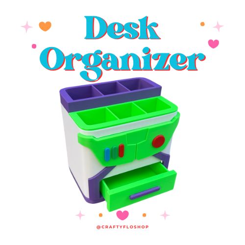 Toy Friend Inspired Desk Organizer| Pen and Pencil | bookmark Holder Custom 3D Printed Brush Holder Office Study Stationery Desktop Storage Marker Organizer