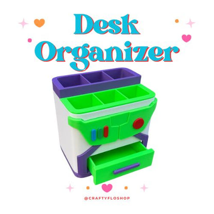 Toy Friend Inspired Desk Organizer| Pen and Pencil | bookmark Holder Custom 3D Printed Brush Holder Office Study Stationery Desktop Storage Marker Organizer