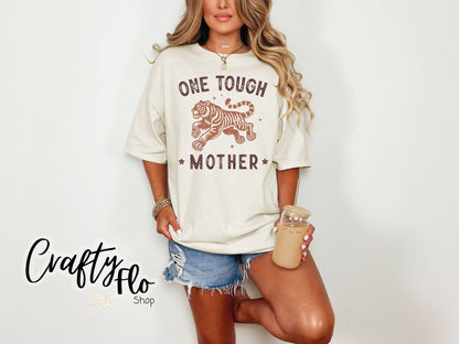 One tough Mother T-shirt - Mothers Day Graphic Tee - Unisex Fabric - True to Size Fit - Pullover - Top, Tshirt