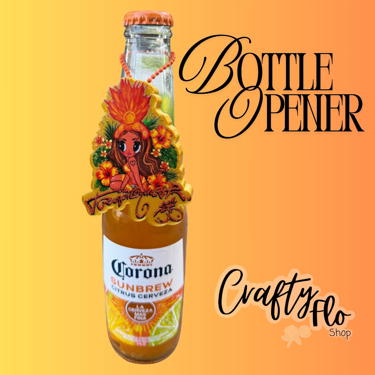 Tropicoqueta Inspred 3D Printed Bottle opener