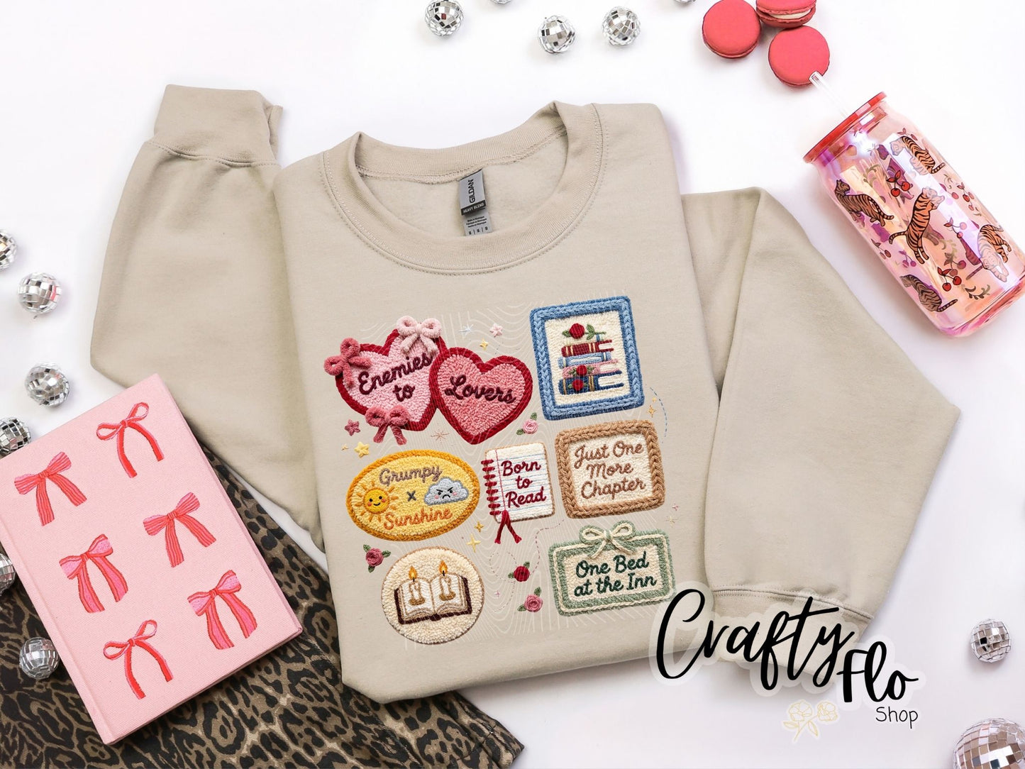 Enemies to Lovers Graphic Sweatshirt or Tshirt- apparel | Unisex Fabric, Comfortable Fit, Valentines - Pullover