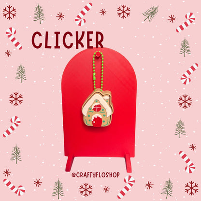 Christmas Cake Clicker | Keyboard Fidget | Click Fidget | 3D Printed Clicker