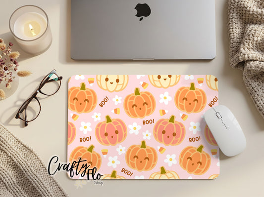 Cute Pumpkins Halloween inspired Mouse Pad| anime office essentials| cute Mouse pad