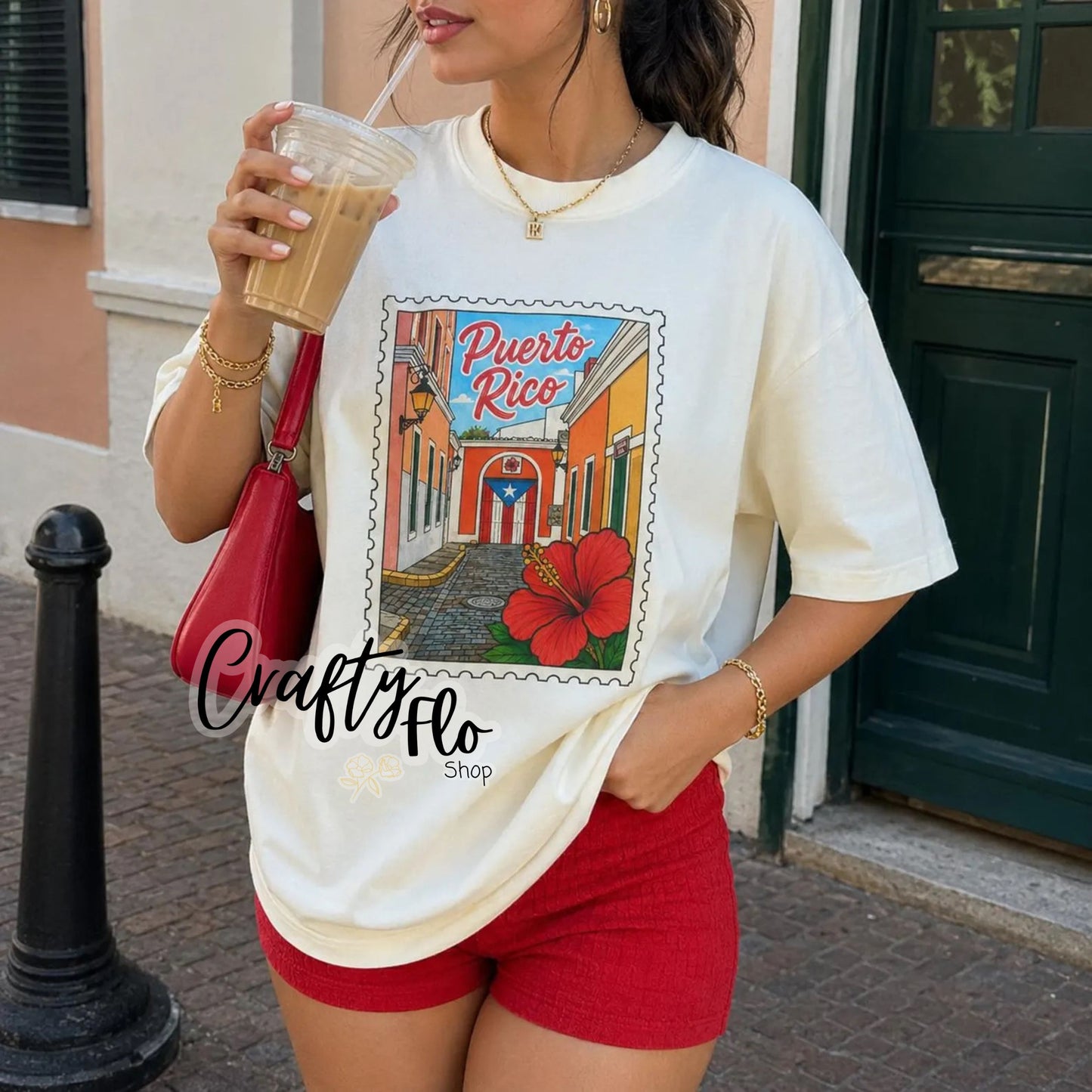 Puerto Rico Love letter stamp Graphic T-Shirt Latin Music Tee, Reggaeton Fan Gift, Puerto Rico Shirt, Boricua Pride