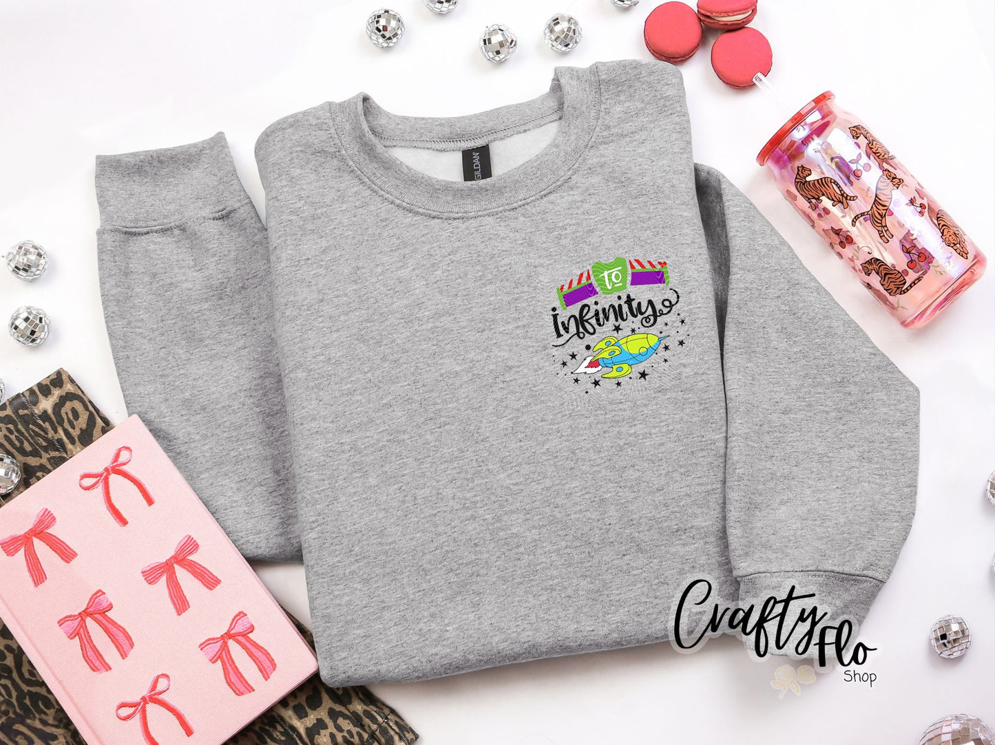To infinity and Beyond Graphic Sweatshirt or Tshirt- apparel | His and Hers sweatshirts or tshirts| Unisex Fabric, Comfortable Fit, Valentines - Pullover