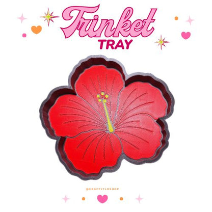 Flor de maga / Amapola inspired 3D Printed Trinket Tray | Trinket Dish| Jewelry & Desk Catchall Dish |  Decor