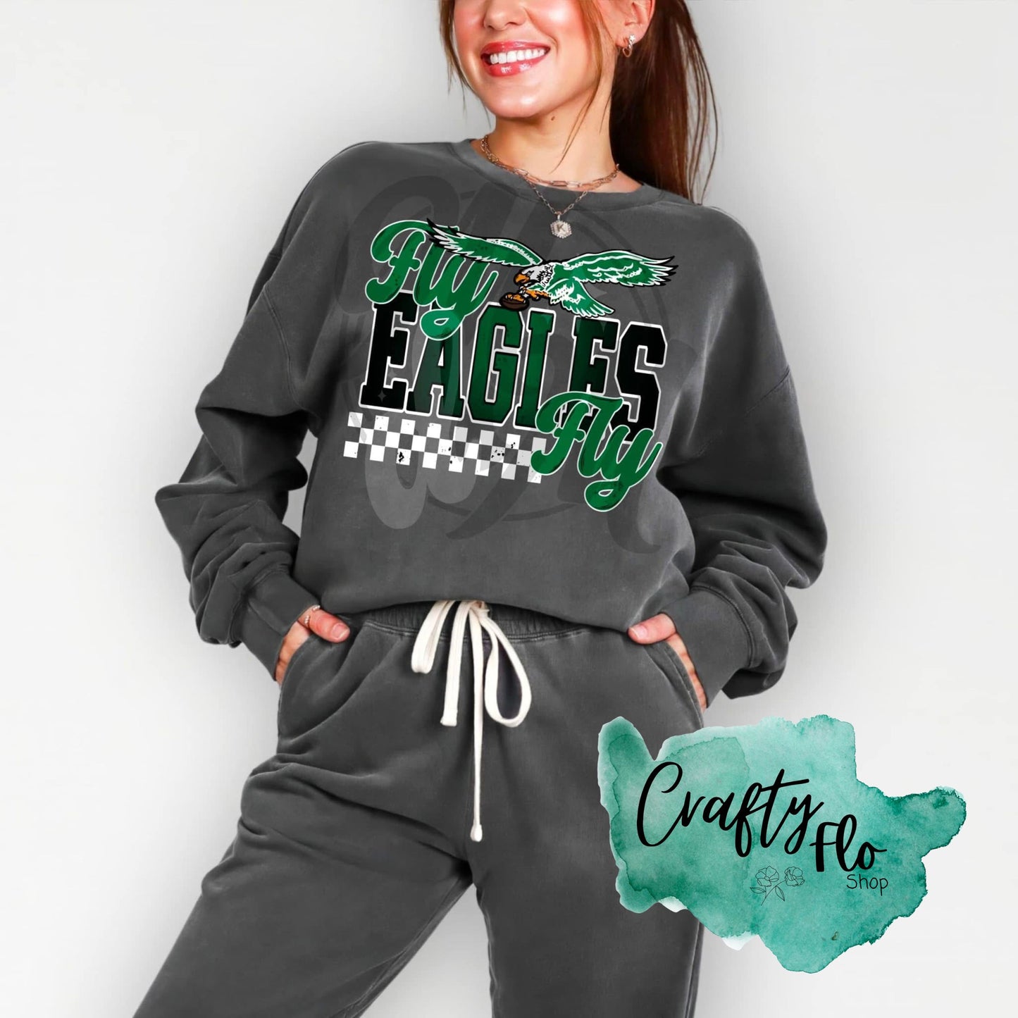 Go Birds Sports Graphic Sweatshirt - Unisex Fabric, Comfortable Fit, Perfect for Football Season - Pullover