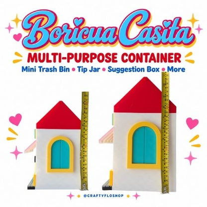 Boricua Casita – Multi-Purpose Desktop/ Countertop Container