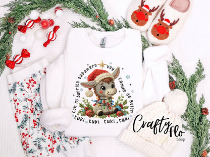 Burrito Sabanero Sweatshirt - Unisex Fabric - Ideal for Holiday Fashion - True to Size Fit - Pullover Womenswear Garment