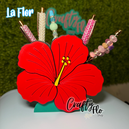 Puerto Rico Inspired Desk Organizer| Pen and Pencil Holder Custom 3D Printed Brush Holder Office Study Stationery Desktop Storage Marker Organizer