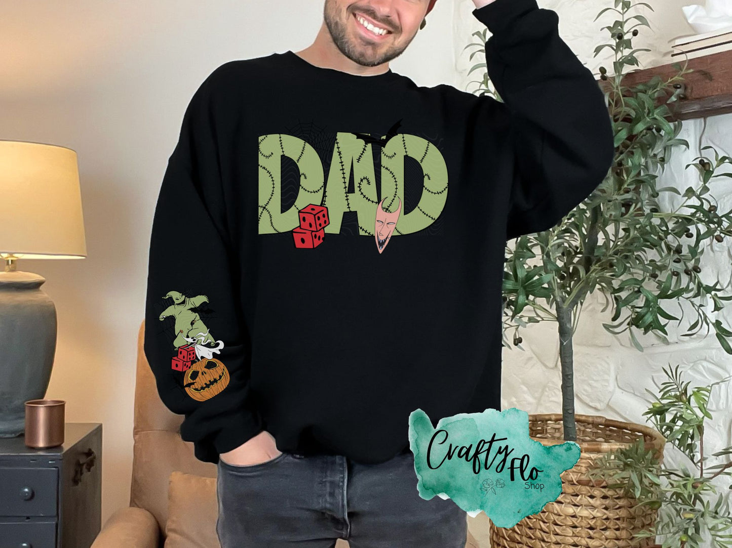 Nightmare before Xmas DAD sweatshirt| Jack sweatshirt| Jack and Sally NBC apparel