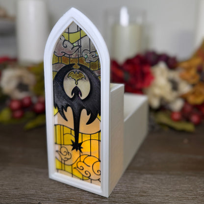 Faux Stained Glass Book Nook