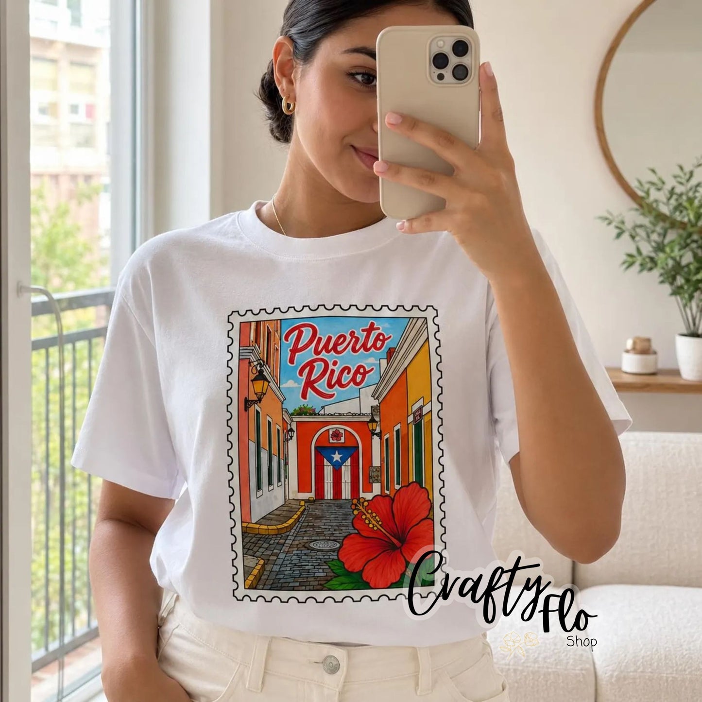 Puerto Rico Love letter stamp Graphic T-Shirt Latin Music Tee, Reggaeton Fan Gift, Puerto Rico Shirt, Boricua Pride