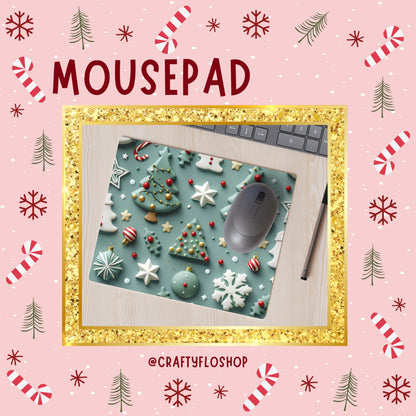 Christmas cookies inspired Mouse Pad| anime office essentials| cute Mouse pad