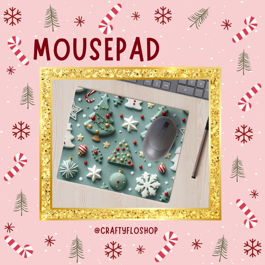 Christmas cookies inspired Mouse Pad| anime office essentials| cute Mouse pad