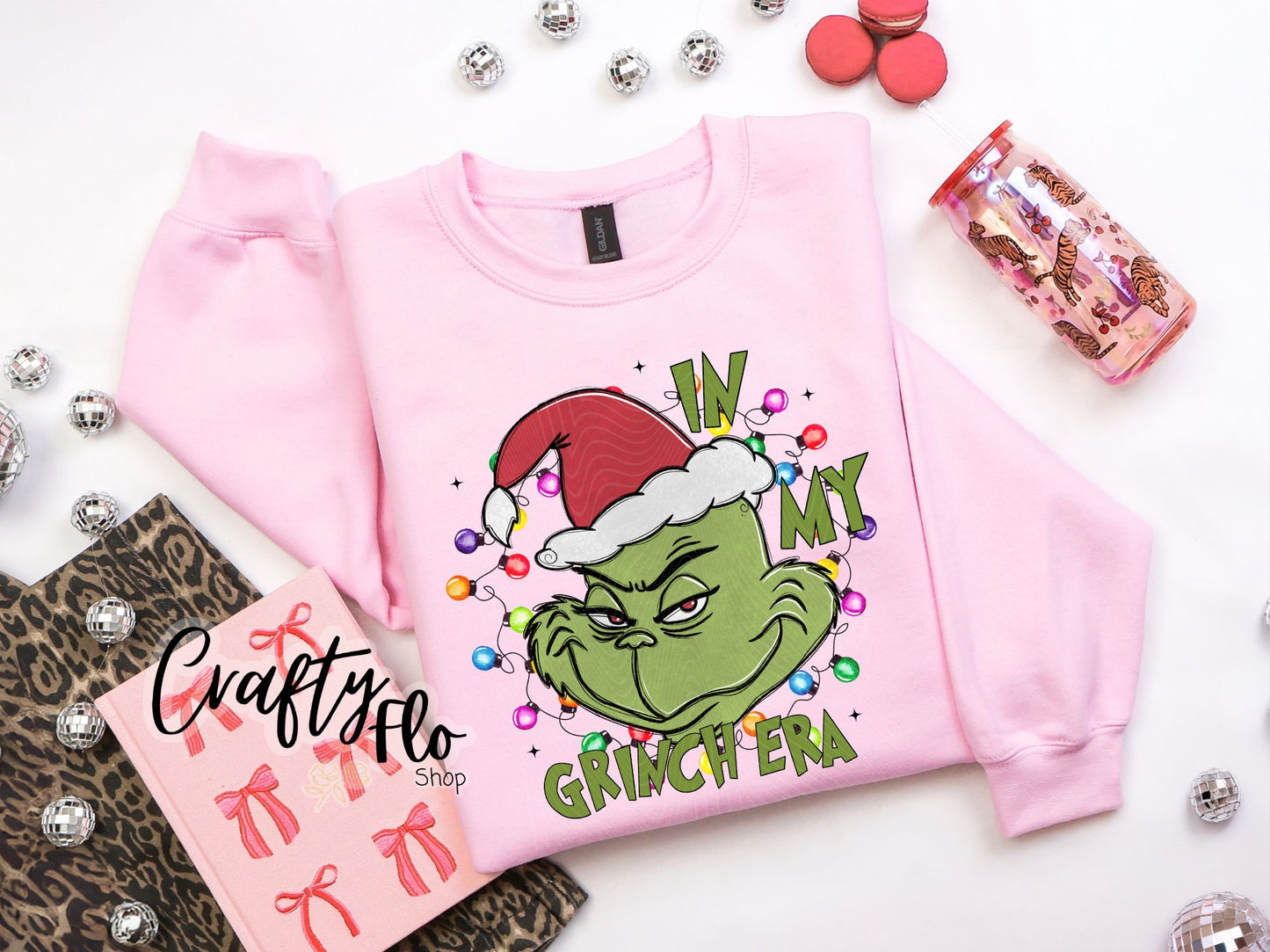 In my christmas era!  Sweatshirt - Unisex Fabric - Ideal for Holiday Fashion - True to Size Fit - Pullover Womenswear Garment