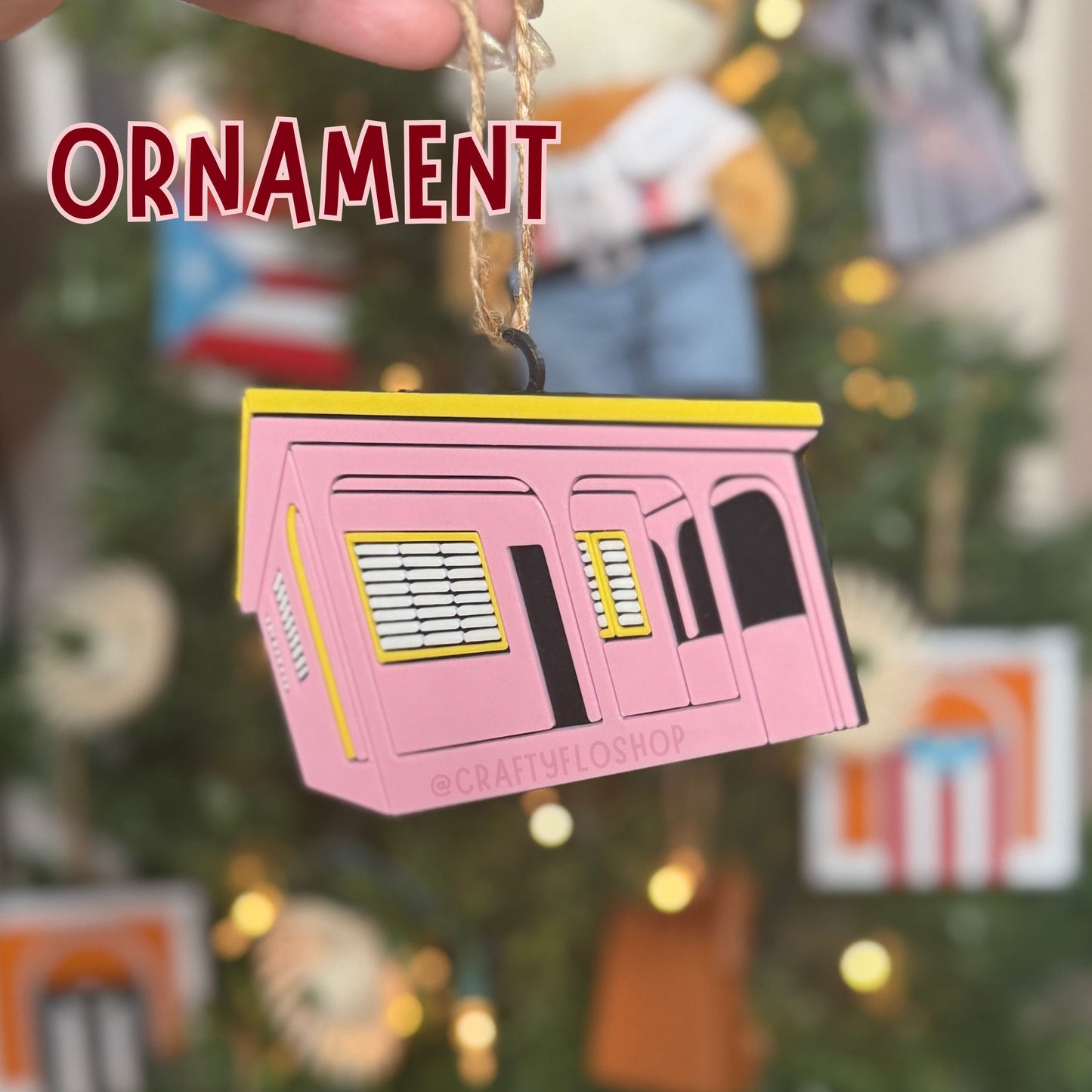 Puerto Rican Christmas Ornament – 3D Printed Boricua Figurine for Holiday Tree