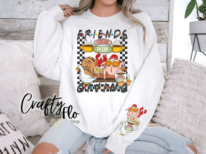 Friendsgiving sweatshirt| fall season | thanksgiving sweatshirt | friend gift christmas sweatshirt