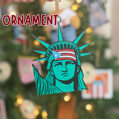 Puerto Rican Christmas Ornament – 3D Printed Boricua Figurine for Holiday Tree