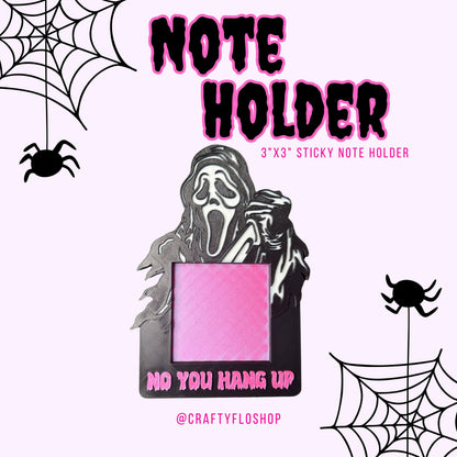 Scary Ghost Desk Organizer| Note Holder Custom 3D Printed sticky note Holder Office Study Stationery Desktop Storage