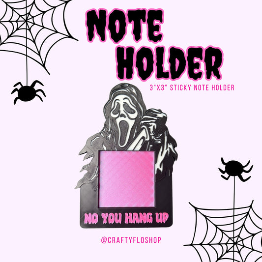 Scary Ghost Desk Organizer| Note Holder Custom 3D Printed sticky note Holder Office Study Stationery Desktop Storage