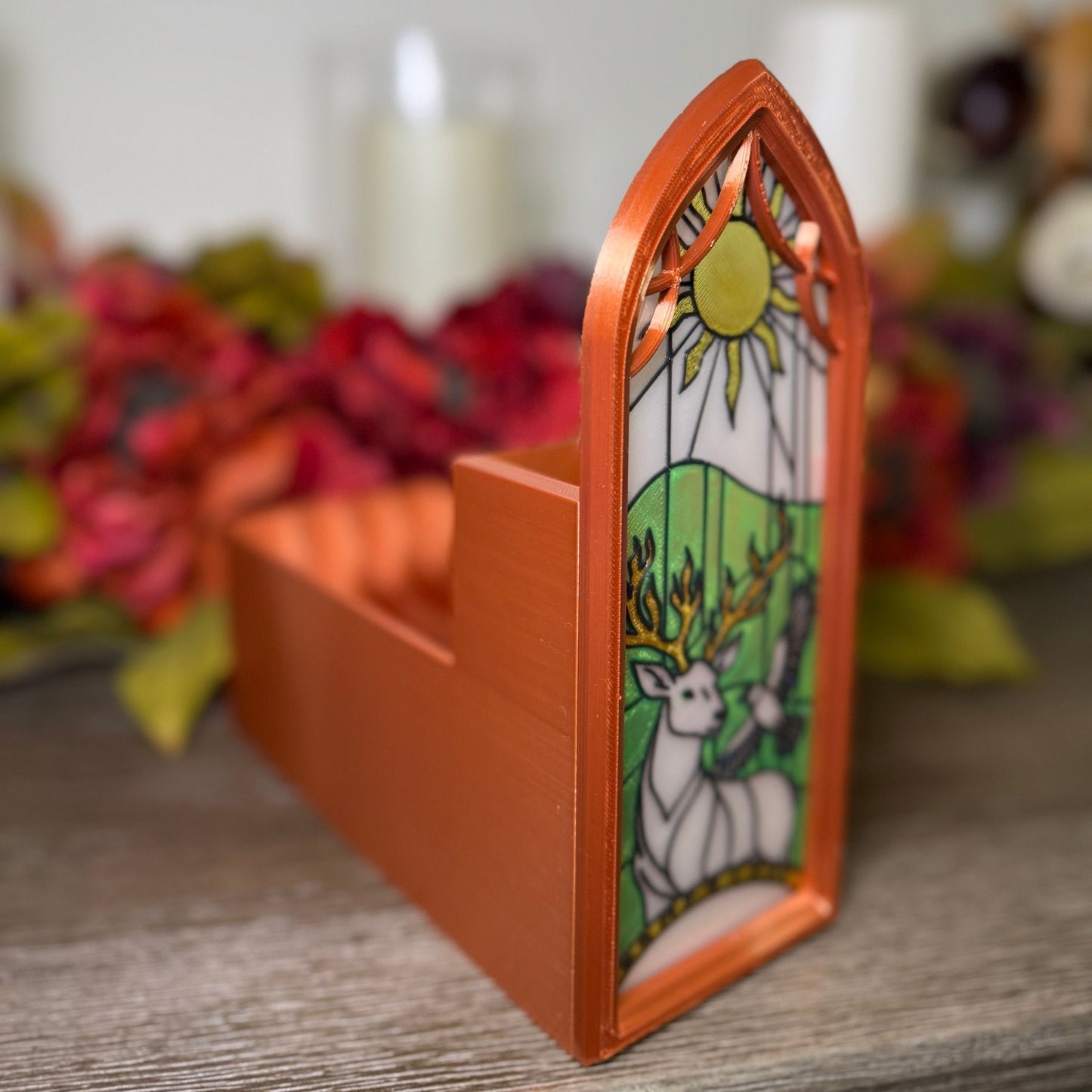Faux Stained Glass Book Nook
