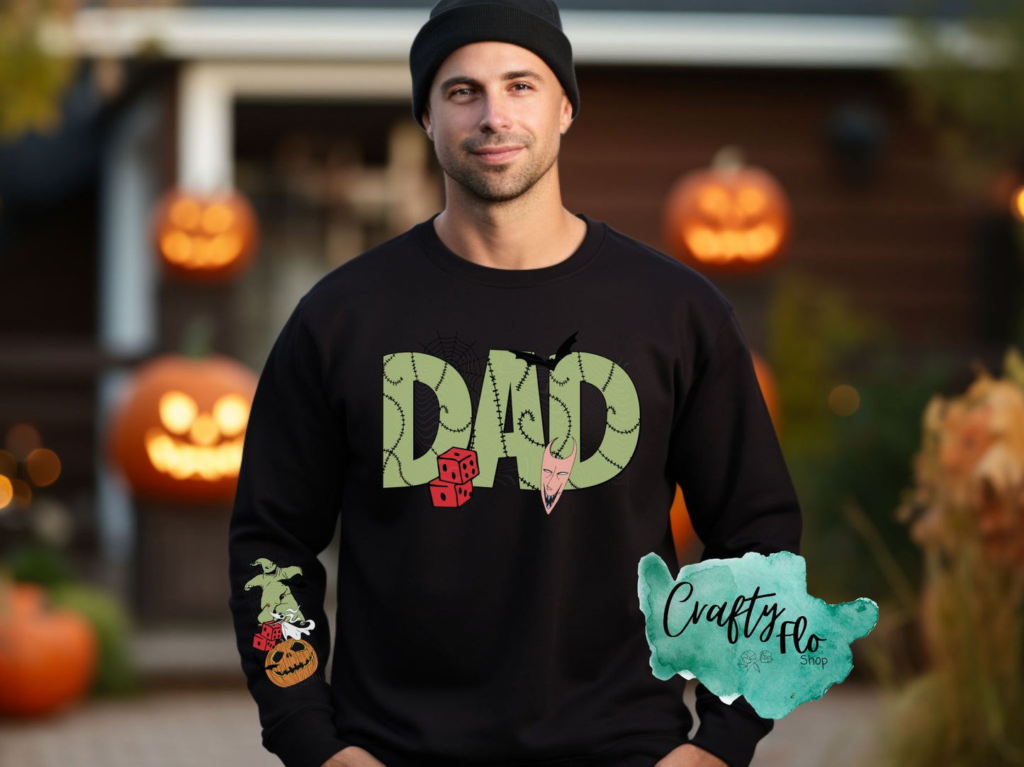 Nightmare before Xmas DAD sweatshirt| Jack sweatshirt| Jack and Sally NBC apparel