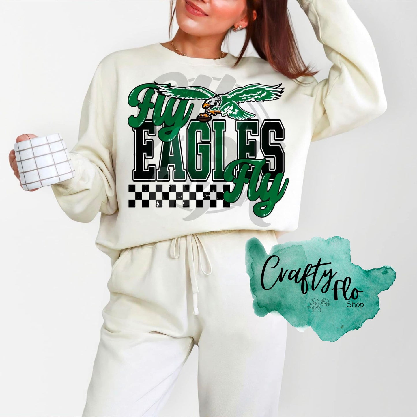 Go Birds Sports Graphic Sweatshirt - Unisex Fabric, Comfortable Fit, Perfect for Football Season - Pullover