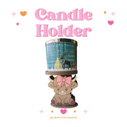 Cute highland Cow Candle Holder | 3D Printed