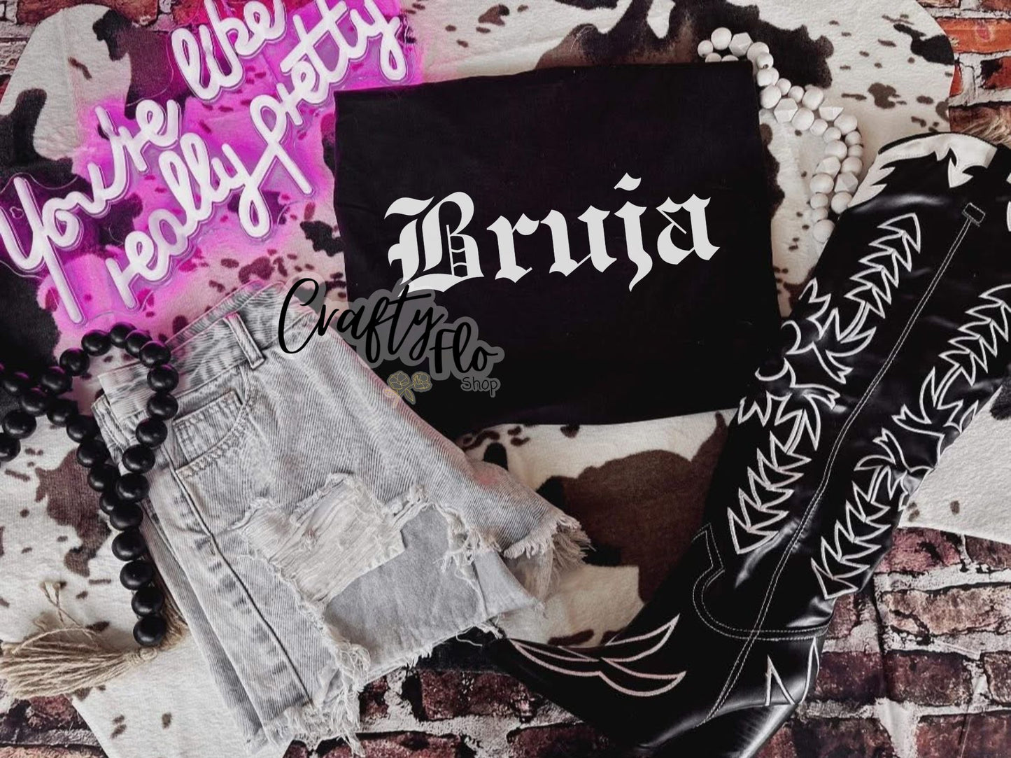 Bruja Sweatshirt or T-shirt - halloween Graphic Tee - Unisex Fabric - Ideal for Holiday Fashion - True to Size Fit - Pullover