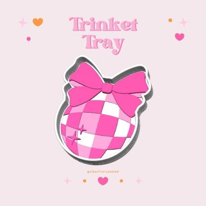 3D Printed Disco Ball Trinket Tray | Trinket Dish| Jewelry & Desk Catchall Dish | Valentine Decor