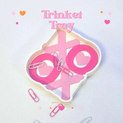 3D Printed XO's Trinket Tray | Trinket Dish| Jewelry & Desk Catchall Dish | Valentine Decor