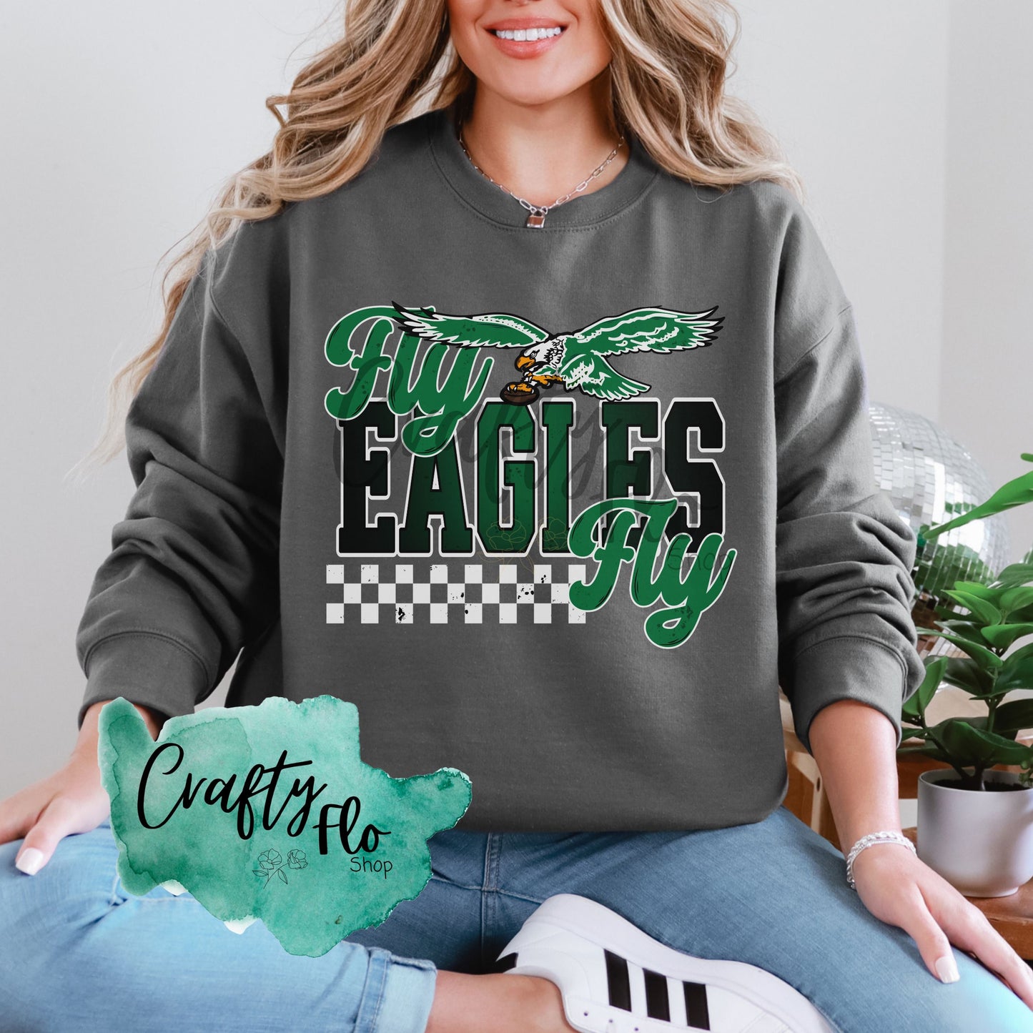 Go Birds Sports Graphic Sweatshirt - Unisex Fabric, Comfortable Fit, Perfect for Football Season - Pullover