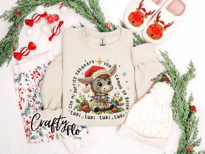 Burrito Sabanero Sweatshirt - Unisex Fabric - Ideal for Holiday Fashion - True to Size Fit - Pullover Womenswear Garment