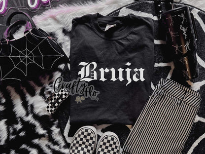 Bruja Sweatshirt or T-shirt - halloween Graphic Tee - Unisex Fabric - Ideal for Holiday Fashion - True to Size Fit - Pullover