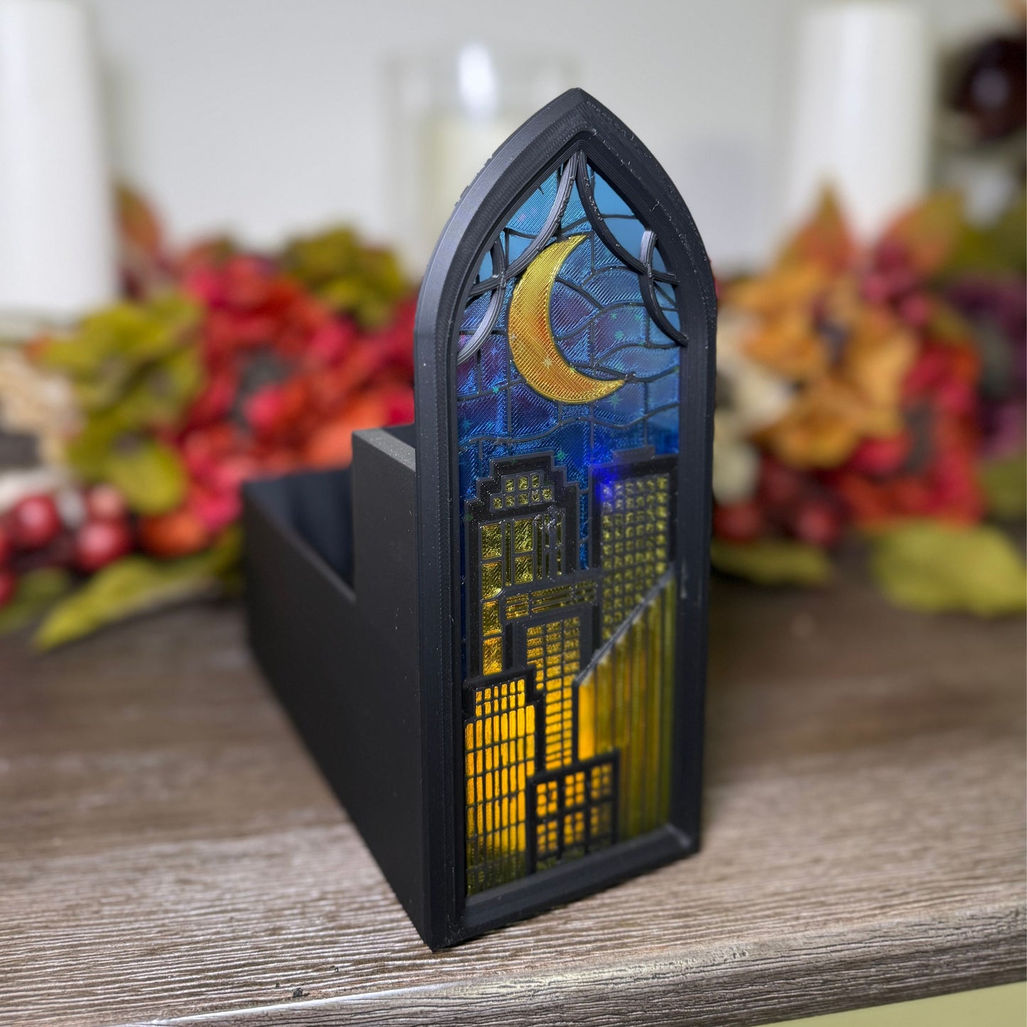 Faux Stained Glass Book Nook