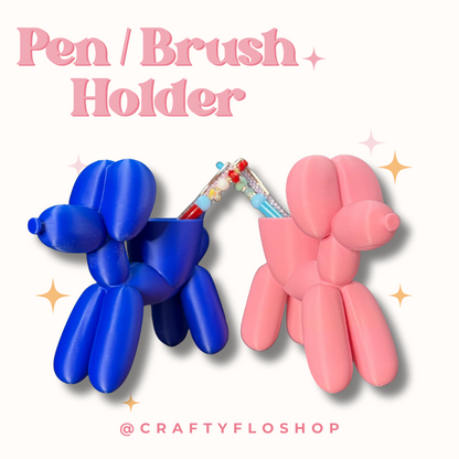Balloon Dog Inspired Desk Organizer| Pen and Pencil Holder Custom 3D Printed Brush Holder Office Study Stationery Desktop Storage Marker Organizer