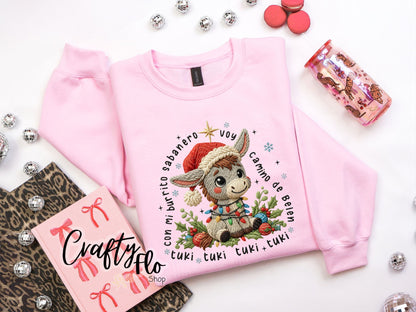 Burrito Sabanero Sweatshirt - Unisex Fabric - Ideal for Holiday Fashion - True to Size Fit - Pullover Womenswear Garment