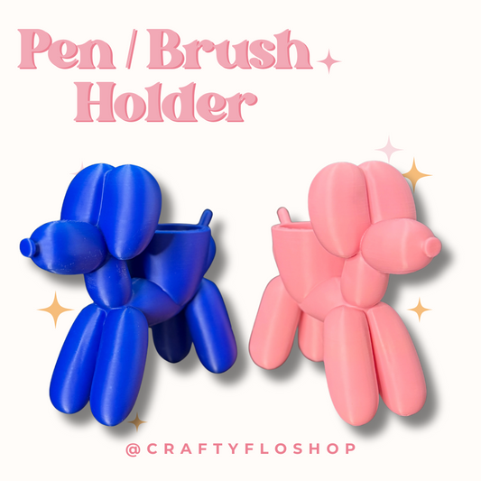 Balloon Dog Inspired Desk Organizer| Pen and Pencil Holder Custom 3D Printed Brush Holder Office Study Stationery Desktop Storage Marker Organizer