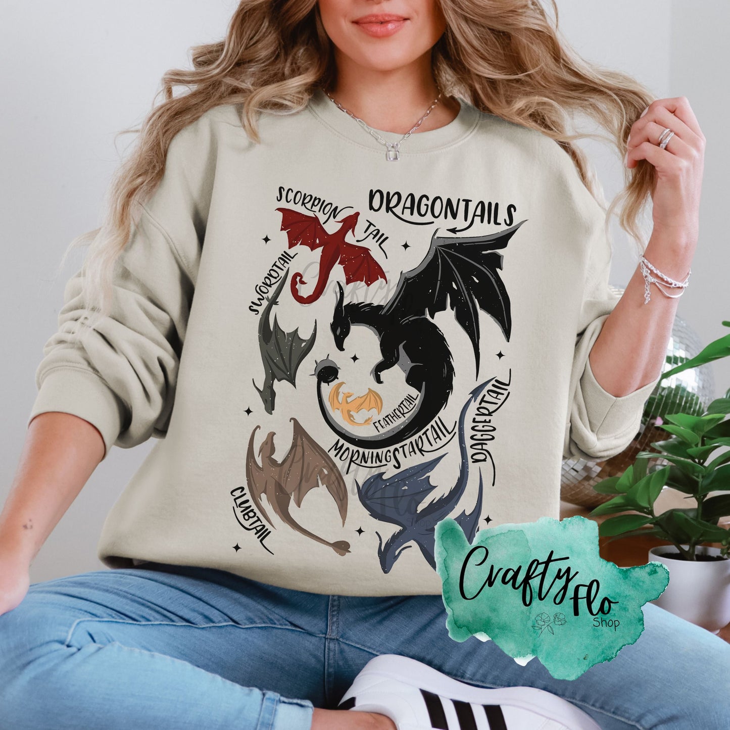 Dragon Tails Unisex T-shirt - Playful Design, Casual Style, Versatile for Casual Outings, True to Size Fit - Fabric -Graphic Tops sweatshirt