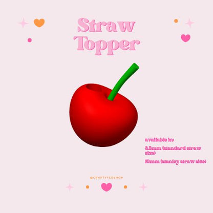 Valentines  inspired 3D Printed Straw Toppers Drinkware Accessories Customized Stylish