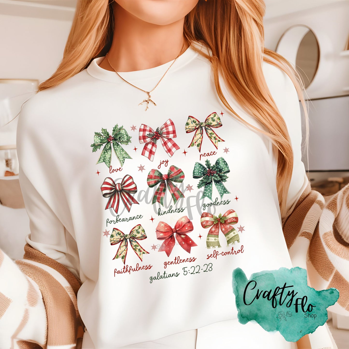 Coquette Christian Bows Graphic T-shirt | Christmas tshirt | friends gift christmas tshirt |Comfort Fabric