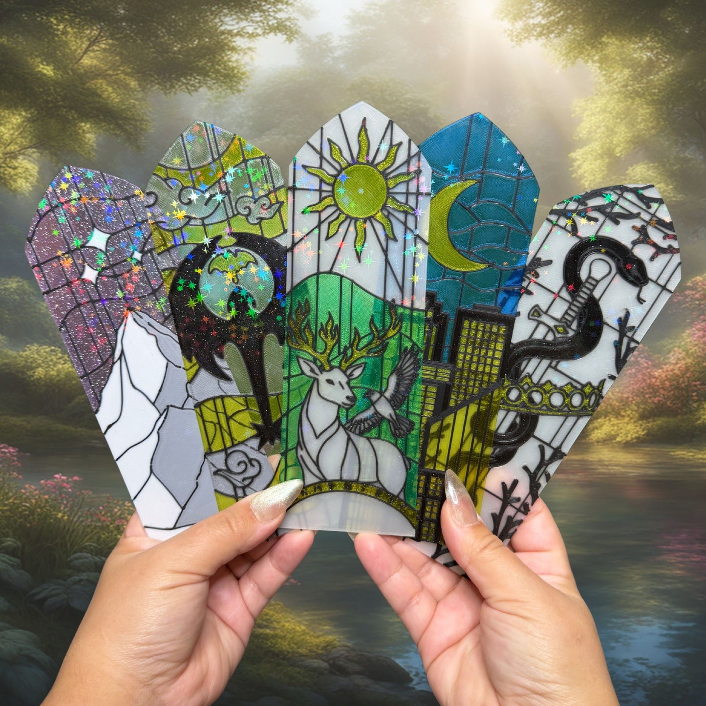 Faux Stained Glass Book Nook