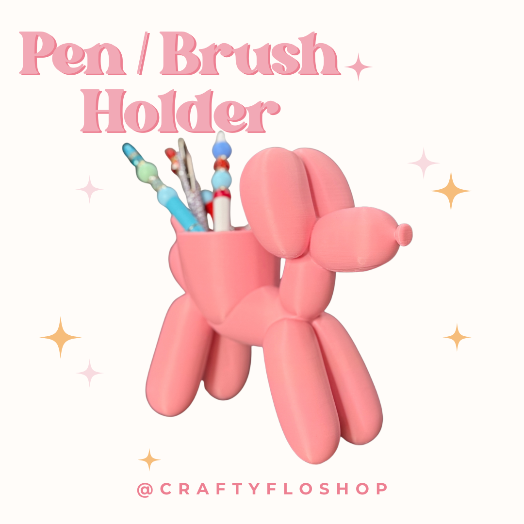 Balloon Dog Inspired Desk Organizer| Pen and Pencil Holder Custom 3D Printed Brush Holder Office Study Stationery Desktop Storage Marker Organizer