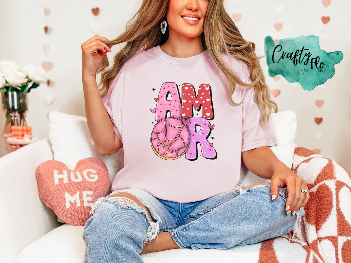 Amor Sweatshirt or T-shirt - Valentines Day Graphic Tee - Unisex Fabric - Ideal for Holiday Fashion - True to Size Fit - Pullover