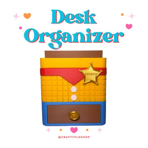 Toy Friend Inspired Desk Organizer| Pen and Pencil | bookmark Holder Custom 3D Printed Brush Holder Office Study Stationery Desktop Storage Marker Organizer