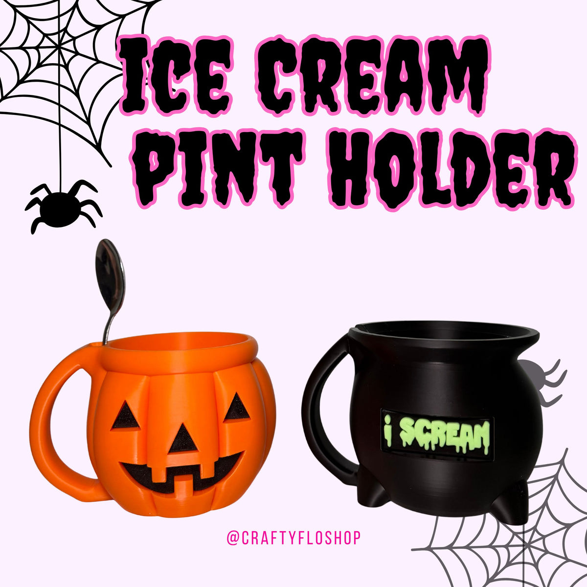 Ice Cream Pint Holder | 3D Printed
