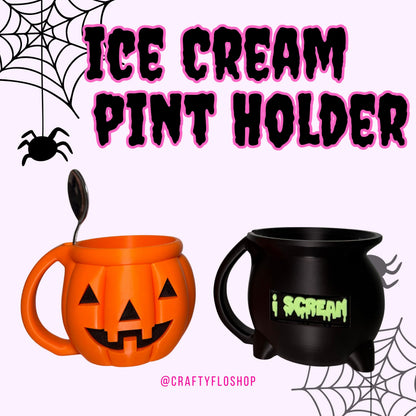 Ice Cream Pint Holder | 3D Printed